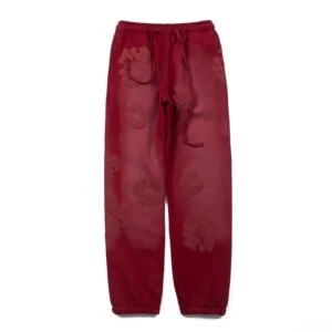Denim Tears Cotton Wreath Sweatpants “Burgundy Washed Bloom”
