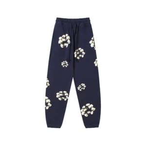 Denim Tears Cotton Wreath Sweatpants Navy Classic Graphic Edition