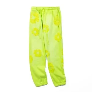 Denim Tears Cotton Wreath Sweatpants “Neon Green Bloom”
