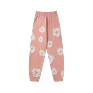 Denim Tears Cotton Wreath Sweatpants Pink Soft Tone Graphic