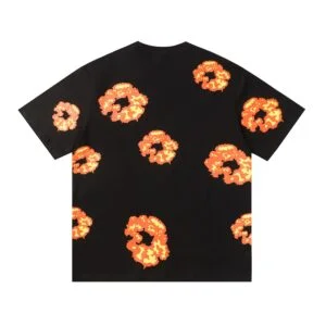 Denim Tears Flame Wreath Graphic T-Shirt Black Contrast Edition