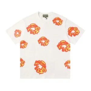 Denim Tears Flame Wreath Graphic T-Shirt White Heat Edition