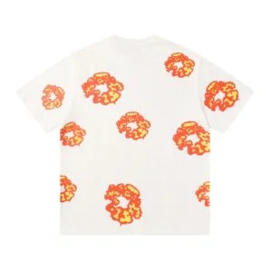 Denim Tears Flame Wreath Graphic T-Shirt White Heat Edition