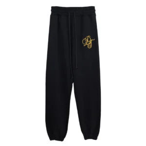 Denim Tears Script Logo Sweatpants “Black Gold Signature”