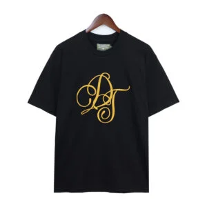 Denim Tears Script Logo T-Shirt “Black Gold Signature”