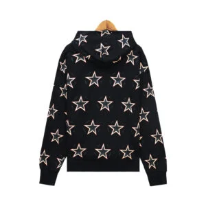Denim Tears Star Print Hoodie Black