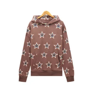 Denim Tears Star Print Hoodie Brown