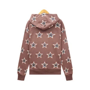 Denim Tears Star Print Hoodie Brown