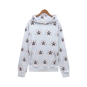 Denim Tears Star Print Hoodie Grey