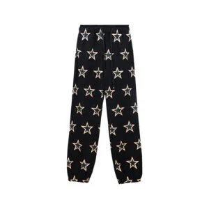 Denim Tears Star Print Sweatpants Black
