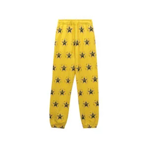 Denim Tears Star Print Sweatpants Yellow