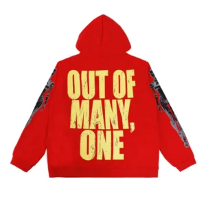 Godspeed Android Head Hoodie Red