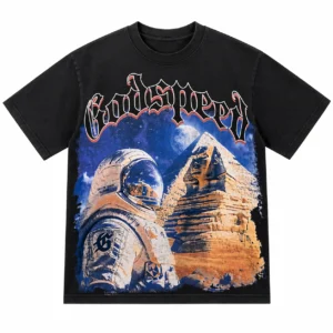 Godspeed Astronaut Pyramid T-Shirt Black