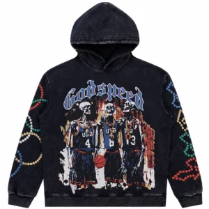 Godspeed Basketball Skeleton Hoodie Black