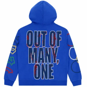 Godspeed Basketball Skeleton Hoodie Blue