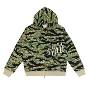 Godspeed Camo Logo Zip Hoodie Green
