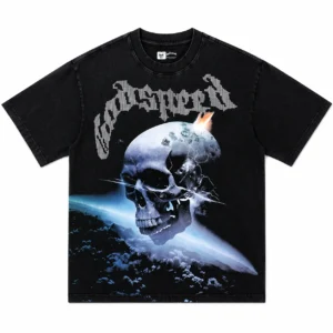 Godspeed Cosmic Skull T-Shirt Black