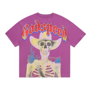 Godspeed Cowboy Skeleton T-Shirt Purple