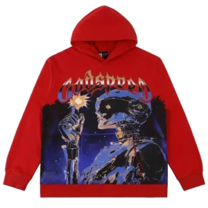 Godspeed Cyber Graphic Hoodie Red