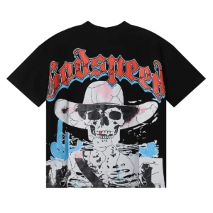 Godspeed Desert Skull T-Shirt Black