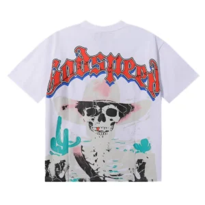 Godspeed Desert Skull T-Shirt White