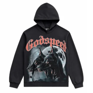 Godspeed Doberman Moon Hoodie Black