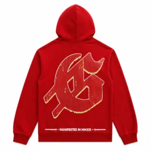 Godspeed Doberman Moon Hoodie Red