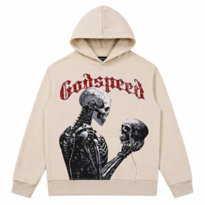 Godspeed Dual Skull Hoodie Beige