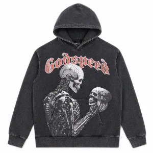 Godspeed Dual Skull Hoodie Black