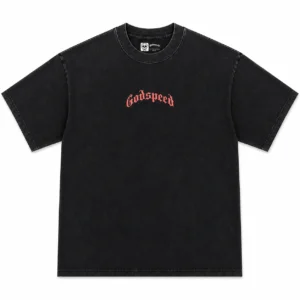 Godspeed Floral Skull T-Shirt Black