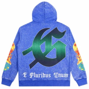 Godspeed Gambler Flame Hoodie Blue