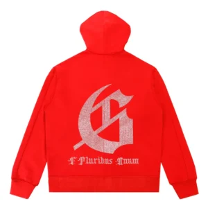 Godspeed Gothic Logo Zip Hoodie Red