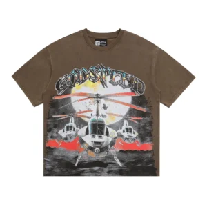 Godspeed Helicopter T-Shirt Brown