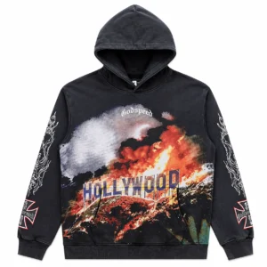 Godspeed Hollywood Flames Hoodie Black