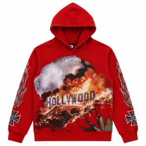 Godspeed Hollywood Flames Hoodie Red