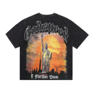 Godspeed Liberty Flame T-Shirt Black