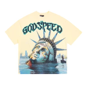 Godspeed Liberty Head T-Shirt Yellow