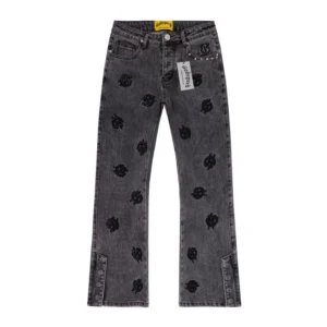 Godspeed Monogram Denim Jeans Grey
