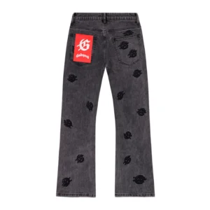 Godspeed Monogram Denim Jeans Grey