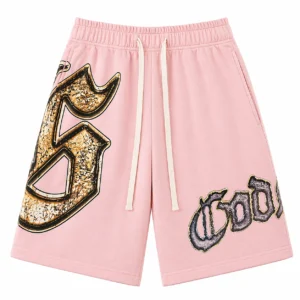 Godspeed Oversized Logo Shorts Pink
