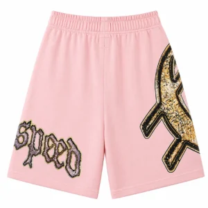 Godspeed Oversized Logo Shorts Pink