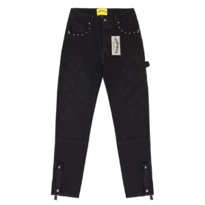 Godspeed Panel Monogram Jeans Black