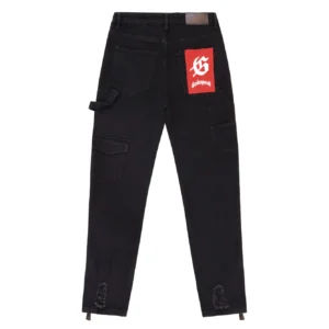 Godspeed Panel Monogram Jeans Black