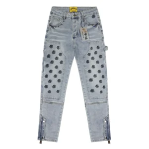 Godspeed Panel Monogram Jeans Blue