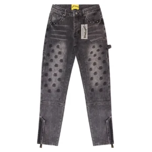 Godspeed Panel Monogram Jeans Gray
