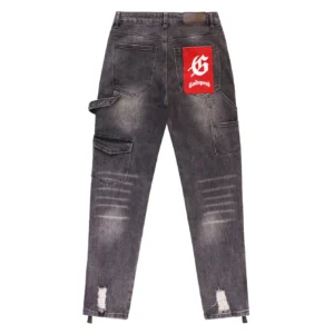 Godspeed Panel Monogram Jeans Gray