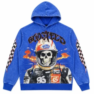 Godspeed Racing Skull Hoodie Blue