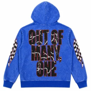 Godspeed Racing Skull Hoodie Blue