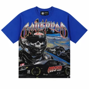Godspeed Racing Skull T-Shirt Blue