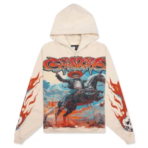 Godspeed Rider Graphic Hoodie Beige